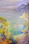 L'invitation au voyage, huile sur toile 196 cm x 130 cm
