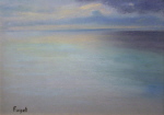 Irisation, pastel sur papier Ingres 28 cm x 40 cm