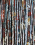 Composition abstraite, huile sur toile 100 cm x 73 cm