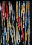 Composition, huile sur toile 65 cm x 46 cm