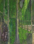 Paysage 1, huile sur toile 145 cm 114 cm
