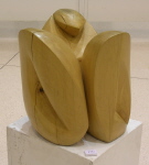 Tulipe, sculpture en bois 35 cm x 35 cm x 30 cm